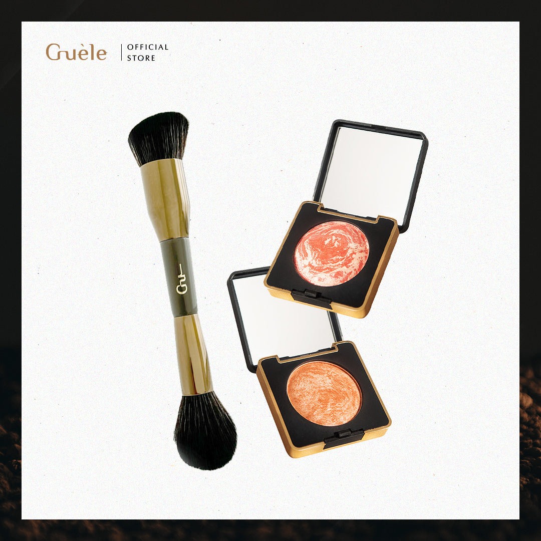 Guèle Flushed Bundle (Dual Ended Brush + LUME Baked Blush)